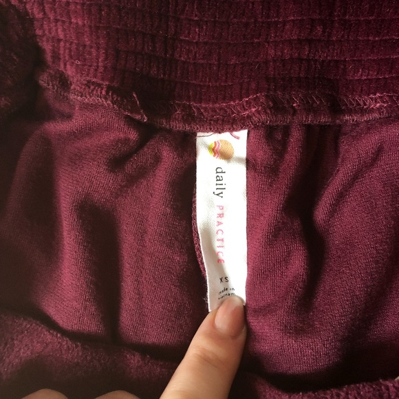 NEVER WORN Anthropologie Daily Practice Matching Velour Tracksuit Womens Size XS - Picture 11 of 14